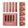 5Pcs Velvet Matte Nude Lipstick Set - Long-lasting Color, Silky Matte Finish, Soft Mousse Texture, Enhances Color and Plumps Lips, Lightweight and Non-Sticky (Set B, 5 Count (Pack of 1))