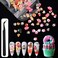 Candy Decor for Nails Multi Shape Resin Candy Sweet Charms 3D Cute Slime Charms Beads Flatback Dessert Ice Cream Design for DIY Nail Art Craft Accessories with Tweezers(100 Pieces)