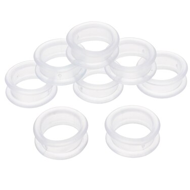Balacoo 8 Pcs Soft Silicone Scissors Finger Rings- Comfortable Thumb Inserts for Hairdressing Scissors, Grips Inserts Grooming Shear Finger Inserts for Dog Hair Cutting Accessories