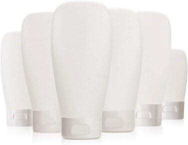 12PCS 150ml/5oz Empty Refillable Clear Plastic Squeeze Soft Tubes with Flip Cover Lotion Bottle Travel Sample Packing Cosmetic Makeup Container Storage Vial Jar for Facial Cleanser Shampoo Shower Gel