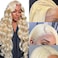 613 Lace Front Wig Human Hair 13x4 Blonde Lace Front Wigs 20Inch 210% Density 613 HD Lace Frontal Wig for Women 12A Brazilian Straight Human Hair Wig Glueless Wigs Pre Plucked with Baby Hair