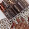 Leopard Print Nail Foils Transfer Nail Art Cheetah Print Nail Art Foil Stickers Winter Nail Art Decorations Laser Starry Sky Paper Manicure Accessories for Women Nails Art Design Decoration 1 Box