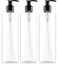 Bar5F 16.9 Oz. Empty Pump Bottles for Shampoo Lotion Body Wash Moisturizer Face Cream Liquid Hand Soap Crystal-Clear BPA Free 3-Pack