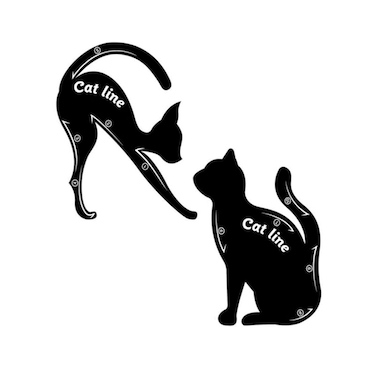 Barbaar Eyeliner Tool Template, 10 in 1 Eyelash, Eyeshadow, Eyeliner Applicator Guide Tool for Makeup, Easy to Use, Suitable for Beginners