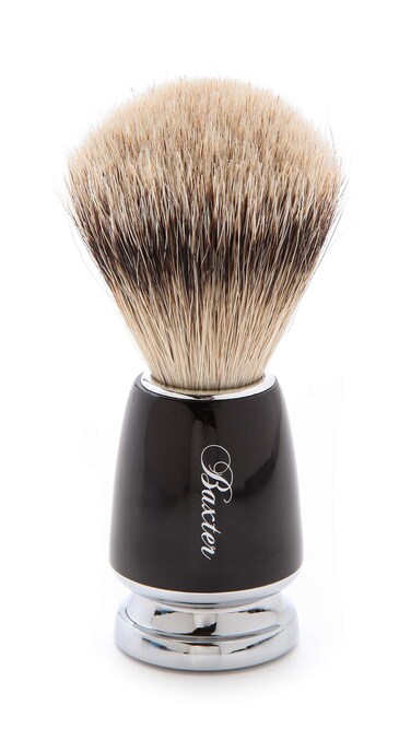 Baxter of California Silver Tip Badger Brush   100% Natural Badger Hair