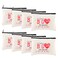 8 Pcs Valentines Teacher Gifts Teacher Appreciation Gifts in Bulk Valentine Gift for Teacher Christmas Teacher Gift Ideas Cute Teacher Makeup Bag Makeup Pouch Cosmetic Bag for Teacher Gifts