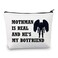 BDPWSS Mothman Makeup Bag Mothman Is Real And He&rsquo;s My Boyfriend Gift For Cryptozoology Gift Monster Spooky Weird Gift (Moth man)