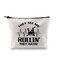BDPWSS They See Me Rollin They Hatin Spin Class Gift Cycling Lovers Gift Funny Spinning Gym Makeup Bag Workout Fitness Gift (Rolling spin bag)