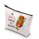 BDPWSS Funny Gambling Makeup Bag Casino Lover Gift I'm Just a Little Bit Slotty Slot Machine Zipper Pouch For Gambler Gift (Just Slotty)