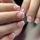 Press on Nails Short Coffin White French Tip Fake Nails Nude Pink Full Cover Acrylic Nails Press ons Rhinestones False Nails Stick Glue on Nails Artificial Nails for Women Girls 24 Pcs