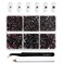 Beadsland 4300pcs Flatback Burgundy Nail Gems Round Crystal Rhinestones for Crafts, Mixed 6 Sizes with Picking Tweezers and Wax Pencil Kit, SS6-SS20, Amethyst