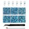 Beadsland 4300pcs Flatback Rhinestones,Blue Rhinestones Nail Gems Round Crystal Rhinestones for Crafts,Mixed 6 Sizes with Picking Tweezers and Wax Pencil Kit, SS6-SS20,Aquamarine AB