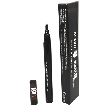 Waterproof, Smudge-Proof Beard Filler Pen for Patchy Beards (Dirty-Bronde for Brown Hair)
