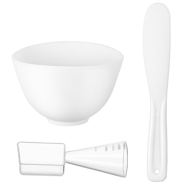 Beaupretty 1 Set Face Mask Mixing Bowl Set Facemask Mixing Tool Set Silicone Facial Mask Bowl Brushes Stick Spatula
