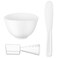Beaupretty 1 Set Face Mask Mixing Bowl Set Facemask Mixing Tool Set Silicone Facial Mask Bowl Brushes Stick Spatula