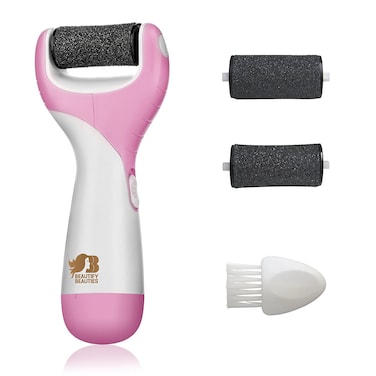 Foot File Callus Remover by Beautify Beauties, Best Foot File for Dry Feet, Exfoliates, Removes Hard Skin, Leaves Feet Smooth and Soft (Pink Electric)