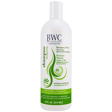 Beauty Without Cruelty Shampoo, Clarifying Rosemary Mint Tea Tree &ndash; Aromatherapy Hair &amp; Scalp Treatment, SLS-Free, Vegan-Friendly &amp; Cruelty-Free, 16 Oz