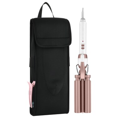 Beautyflier Universal Neoprene Travel Case for Heat-Resistant Curling Iron - Triple Barrel Curl Styling Waver Cover (Sleeve Only)