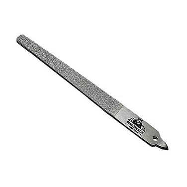 Diamond Deb Foot Skin &amp; Nail File 6" Light Weight Podiatry Chiropody Stainless Steel - Hand &amp; Toenail File - Double Sided Diamond DEST Coded - Come with Pouch