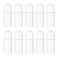 Beavorty 10Pcs Plastic Roller Bottles Empty Refillable Roll On Bottles Leak- Proof DIY Containers with Plastic Ball for Essential Oils Perfumes Balms (White)