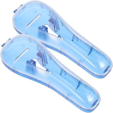 Beavorty 2pcs Razor Storage Box Shaver Holder Case Travel Case Plastic Manual Trimmer Protector