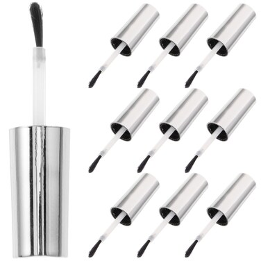 Beavorty 10pcs Nail Polish Brush Replacement Dipping Powder Liquid Replacement Gel Liquid for Salon Sliver