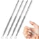 Beavorty 8 Pcs Cuticle Remover Tool Nail Gel Cuticle Pusher Cuticle Pusher Remover Nail Peeler Scraper Nail Pusher Tool Triangle Nail Polish Remover Cuticle Tools Mounter Stainless Steel