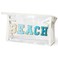 Preppy Patch Cosmetic Bag - Summer Beach Chenille Varsity Letter Clear Makeup Bag Aesthetic Waterproof PVC Zipper Portable Toiletry Kit Clutch Purse Travel Pouch Summer Gift for Women