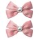 Pearl Hair Bows Clip for Girls, Beleki 2PCS Grosgrain Ribbon Hair Bows Boutique Hair Clips Full Lined Alligator Clips Pink Hair Accessories for Girls Teens Toddlers Kids