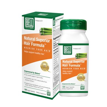 Bell Lifestyle Natural Superior Hair Formula, 120 Veggie Capsules