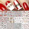 Santa Claus Nail Art Stickers Christmas Water Transfer Nail Decals Set of 12 Sheets Holographic Gingerbread Man Penguin Elk Sock Design for Winter Christmas Nail Accents Nail Art DIY Decorations