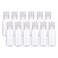 BENECREAT 24 Pack 1oz PET Plastic Bottles Clear Refillable Bottles with Press Cap for Shampoo, Lotions, Creams
