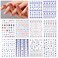 10 Sheets Evil Eye Nail Art Stickers Decals Cartoon Hamsa Hand Polka Dot Blue Eyes Pattern Hand of Fatima Nail Design 3D Self-Adhesive Nail Art DIY Decoration Accessories for Women Girls