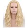 BERON Mens Light Blonde Long Wigs With Halloween Cosplay Costume Party Wig Curly Middle Part Hair Wigs