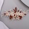 AB Color Leaf Crystal Bridal Headpiece with Hair Accessories for Women and Girls - Hair Comb with Crystals