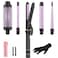 BESTOPE PRO Curling Iron Set, 5 in 1 Curling Wand with Thermal Brush, Flat Iron Hair Straightener, 3 Ceramic Curling Irons (0.35 "-1"), 13 Adjustable Temps Hair Curler Waver, Anti-Scald Mat &amp; Clips