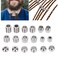 18pcs Hair Beard Beads, Braiding Beads, Stainless Steel Dread Beads, Viking Jewelry for Men,Beads for Hair Viking Hair Beads to Fit Your Beard and Braid Hair for Men and Women