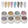 Glitter Nail Polish, Sparkle Nail Polish, Glitter Gel Polish, Nail Polish Gel 8 Colors Sparkly Shiny Flashing LED Nail Polish Setil Art DIY Home Salon Manicure Holographic Glitter