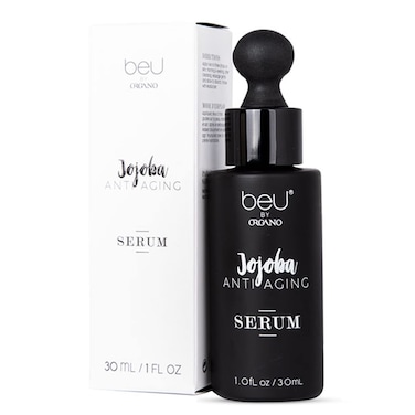 Jojoba Anti Aging Serum 1.0 fl oz - 30 mL with Key Ingredients, Jojoba Oil, Argan Oil, Pure Rose Oil, and Pomegranate Oil, Face Serum that Nourishes Your Skin to Preserve a Youthful Glow
