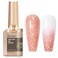 Glitter Gel Polish 12ML, Holographic Shimmer Glitter Rose Gold Nail Polish Gel Flash Dimond Sparkly Shiny Soak Off UV Gel for Nail Art Manicure and Pedicure at Home