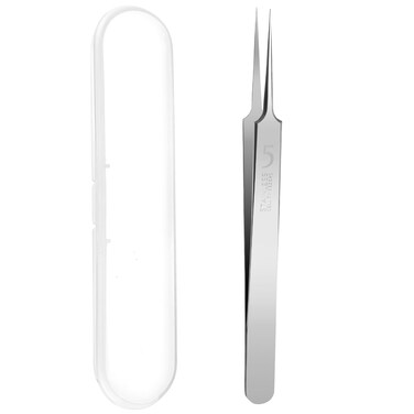 Bewudy Professional Facial Blackhead Remover Tweezers, 3Pcs Precision Pimple Popper Tool Kit, Stainless Steel Blackhead Tweezers for Whitehead Ance Blemish Comedones Stainless Steel Makeup Tool (1)