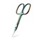 BEZOX Curved Cuticle Scissors - Precision Manicure Scissor Nail Cuticle Trimmer, Professional Stainless Steel Nail Scissors for Cuticle Care, Cuticle Cutter Small Scissors for Women - Rainbow
