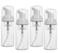 2oz Travel-Sized Foaming Pump Bottles,4PCS Empty Foam Pump Bottle,Refillable Travel Size Mousse Bottle,Hand Soap Shampoo Lash Shampoo Foaming Soap Dispenser Bottles,BPA Free(Clear) (A-Clear)