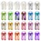 Chrome Nail Powder Set - Metallic Mirror Effect Holographic White Pearl Chrome Nail Powder for Gel Nails DIY Manicure Nail Art Decoration Gift for Women
