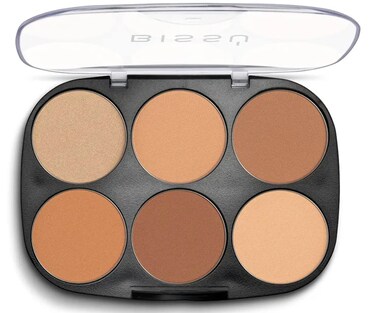 Biss&uacute; Contouring Powder Palette (6 colors) (02 Medium to Bronzed)