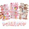 62PCS Girl Hair Clips, Hair Accessories for Girls, Toddler Hair Clips, Clips for Kids, Toddler Barrettes, Flower Rainbow Candy Fruits Set, Hair Pins for Girls Baby