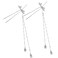 2Pcs Dragonfly Tassel Hair Sticks Elegant Chinese Hair Chopsticks for Buns Vintage Hair Accessories for Long Hair Hair Forks for Women
