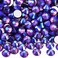 Blinginbox Flat Back Crystal Rhinestones Round Gems for Nail Art and Craft Glue Fix,Dk.Amethyst AB (3.8-4.0mm) SS16/1440pcs