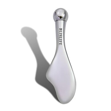 Mini Eye Care Stick, Facial Roller to Eliminate Eye Puffiness, Lighten Wrinkles, Gua Sha Beauty Skin Care Tool, On-The-go Facial Care Massager for Women (Zinc Alloy)