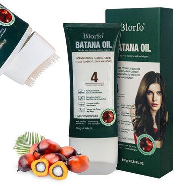 Batana Oil for Hair Growth &ndash; 100% Pure Organic &amp; Raw Batana &ndash; Promotes Thicker, Stronger Hair, Helps Prevent Hair Loss &ndash; Natural for Men &amp; Women &ndash; 10.58 oz
